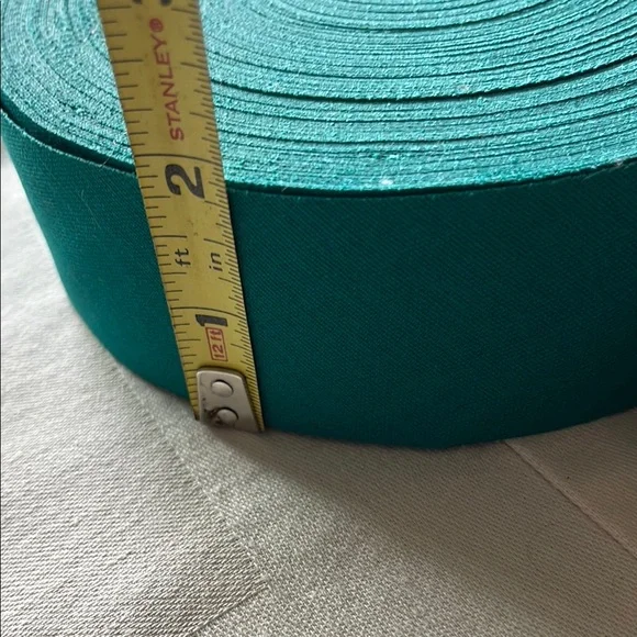 Teal Fabric Ribbon Roll - Picture 2 of 3